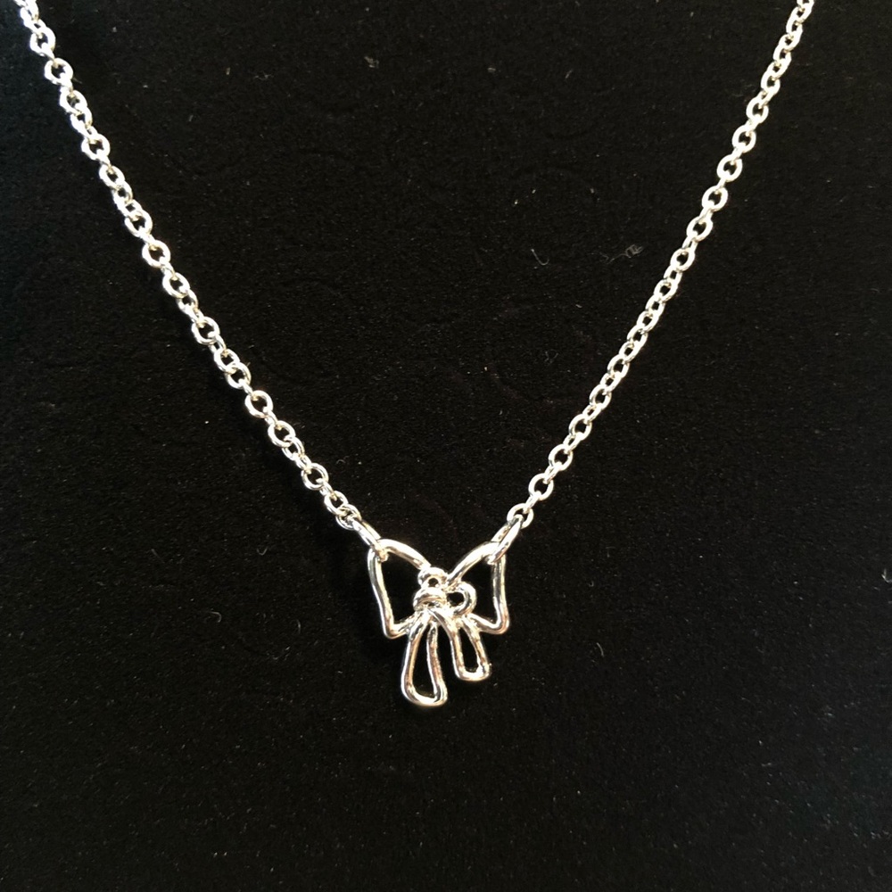 Marc Jacobs Silver Bow Necklace